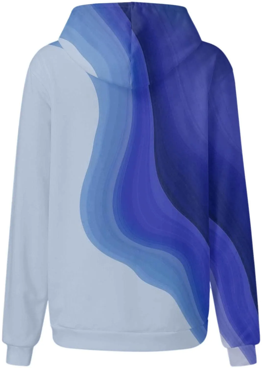 Women's Painted Oversized Hoodies Long Sleeve Drawstring Pullover Tops with Pockets 2024 Fall Trendy Loose Sweatshirt