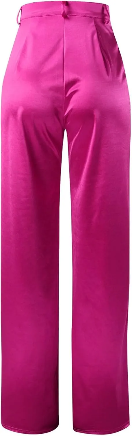 Womens Slacks Plus Size Straight Leg Joggers High Rise Beach Pants Running Pants Loose Tall Pants Workout Trousers