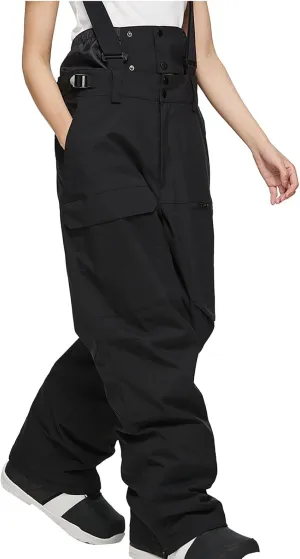 Womens Strap Ski Pants Insulated Windproof Warm Snowboard Thick Overalls Outdoor Skiing Climbing 2025 Winter Trouses