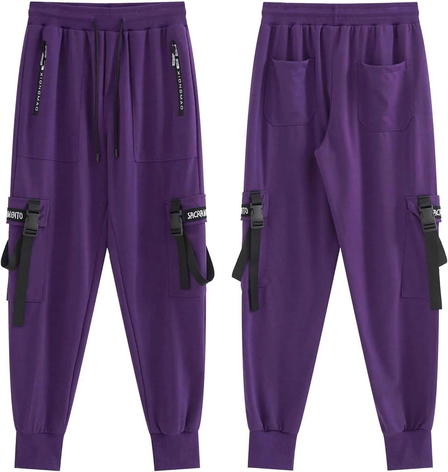 XYXIONGMAO Men's Jogger Pants Techwear Hip Hop Harem Pants Streetwear Tactical Track Pants