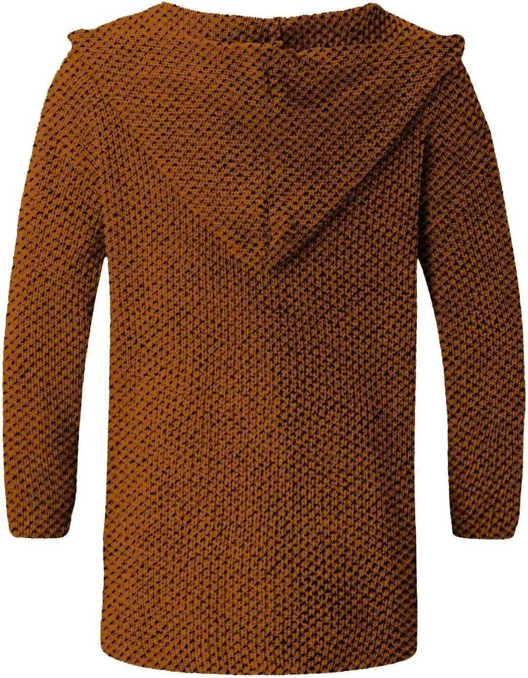 Ymosrh Men's Coat Jacket Long Cardigan Open Front Fall Casual Winter Warm Knit Sweater Coat Fashion Outwear, XL-5XL