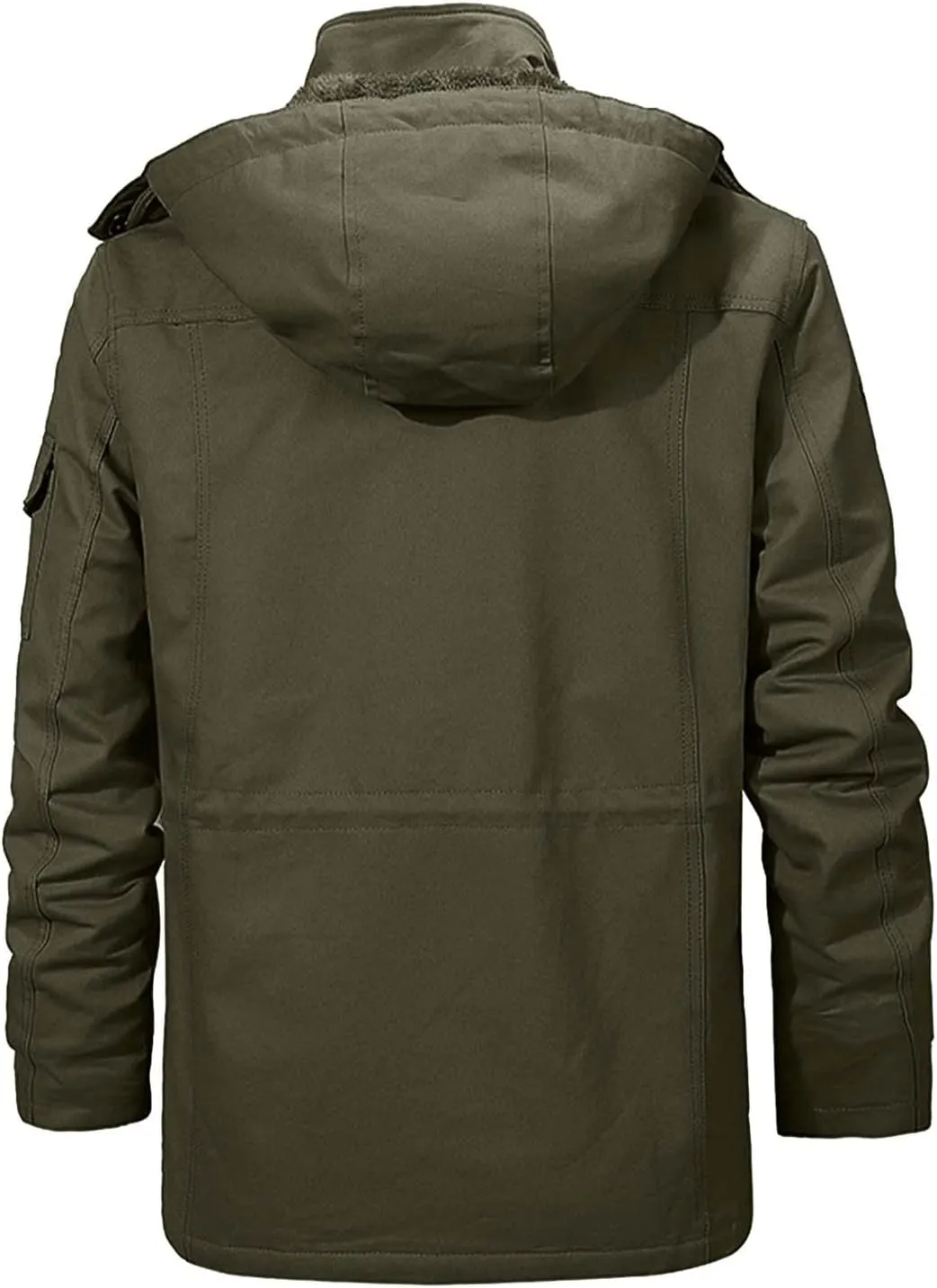 Ymosrh Men's Hiking Coat Winter Water Resistant Ski Snow Jacket Warm Fleece Raincoats with Pockets Work Coats, XXL-6XL