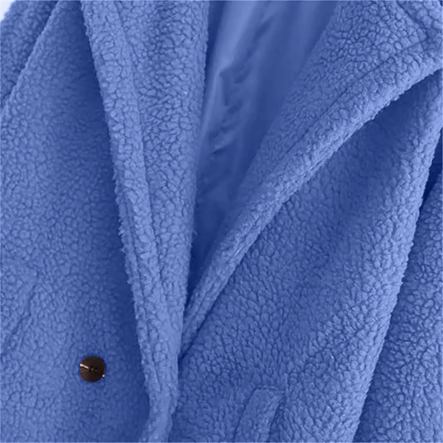 YRAETENM Winter Jackets for Women Fuzzy Fleece Lapel Shearling Trench Coats Casual Warm Long Overcoat Outwear with Pockets