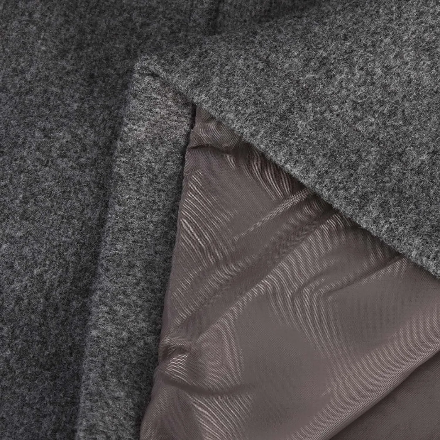 YRAETENM Wool Coats for Women Casual Thicken Stand Collar Single Breasted Pea Coat Fall Winter Mid-Length Overcoat Outerwear